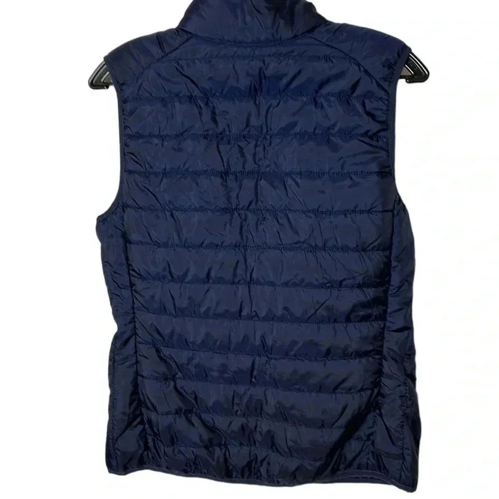 Pearly Vine puffer vest ,women Small.Blue,pink straight ribbon,tassel,Maggie May - Picture 5 of 16
